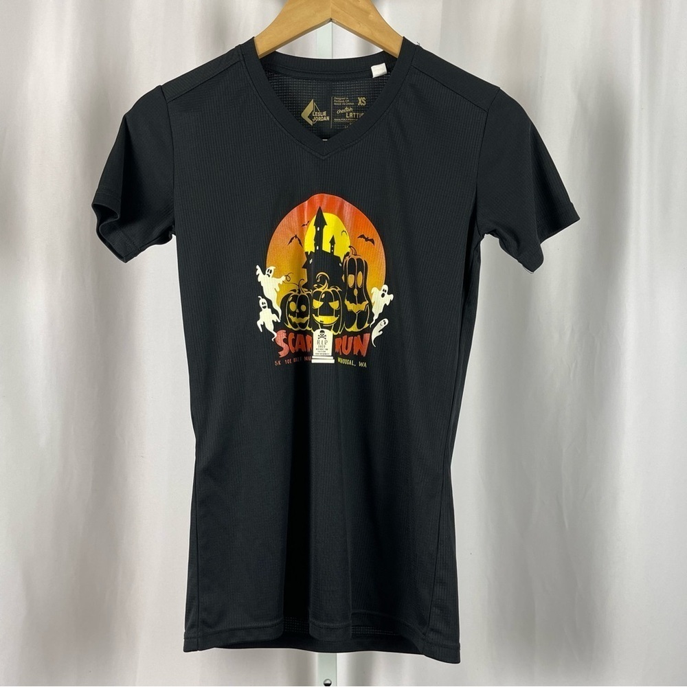 Leslie Jordan XS Scary Run Washington Cheetah Lattice Dri Fit Graphic Tee Shirt